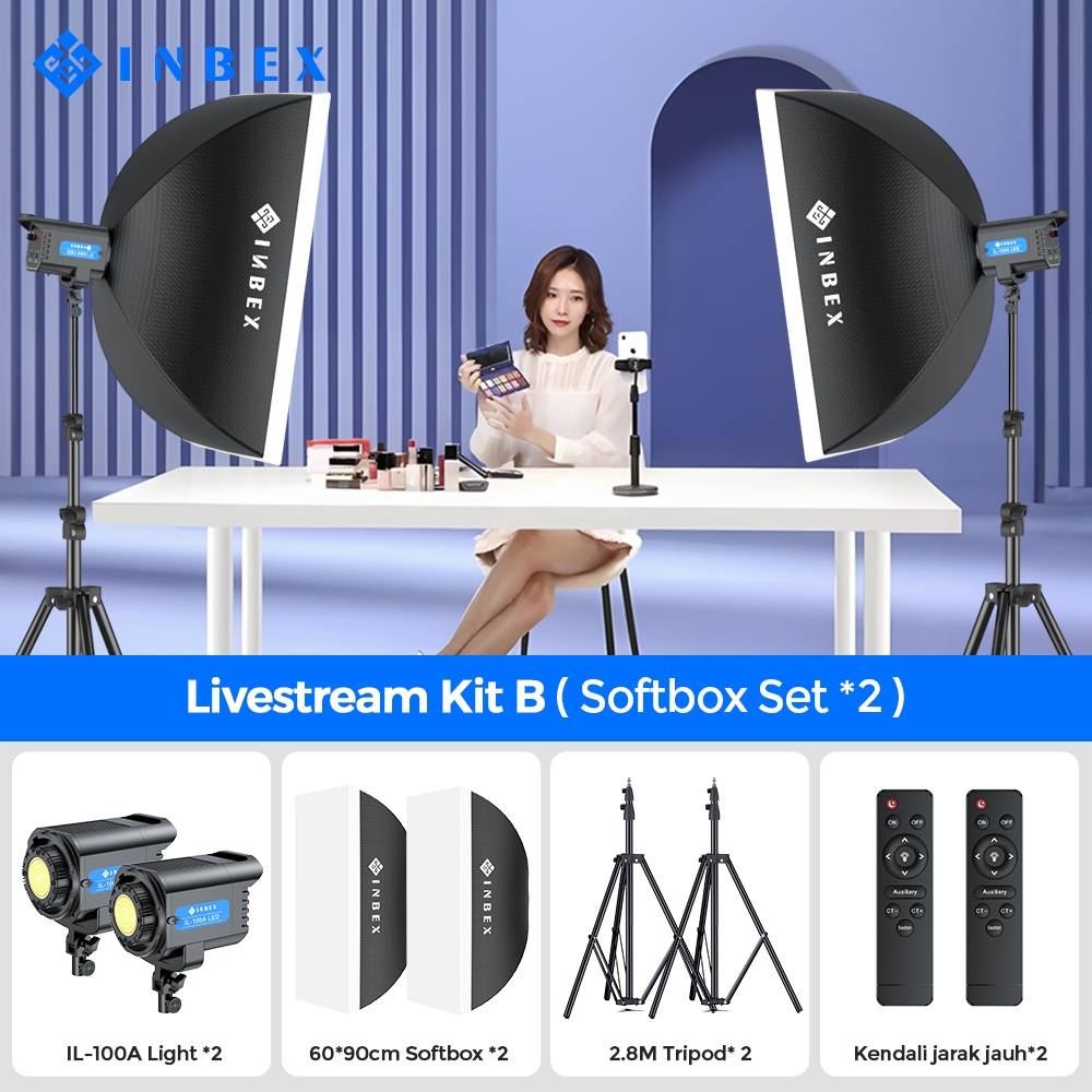 Jual Inbex Il A Professional Fill Light Livestream Background Fil