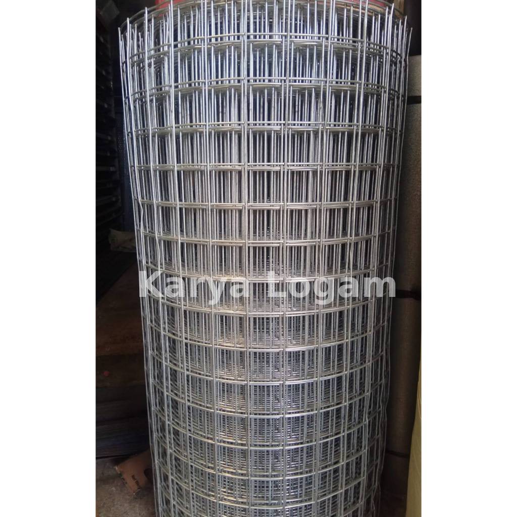 Jual Kawat Loket / Wiremesh Galvanis Kotak 50 X 50 Mm Tebal 3 Mm Tinggi ...