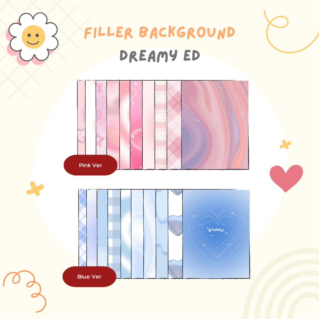 Jual (1 SISI) FILLER BACKGROUND PHOTOCARD DREAMY EDITION | Shopee Indonesia