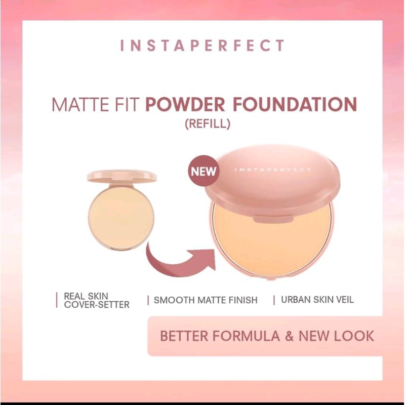 Jual Instaperfect Matte Fit Powder Foundation Refiil Isi Ulang Bedak