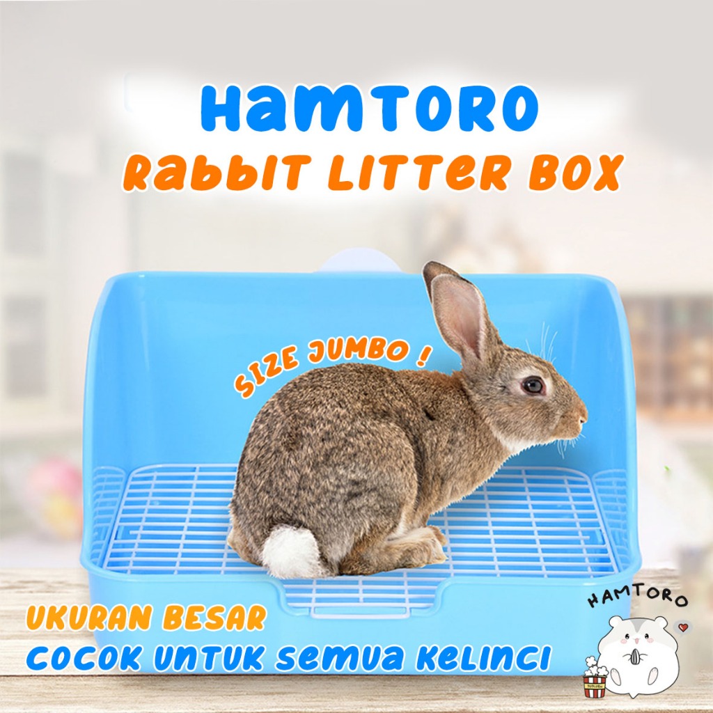 Jual JUMBO Rabbit Litter Box Tempat Pup Kelinci, Landak, Marmut Kandang