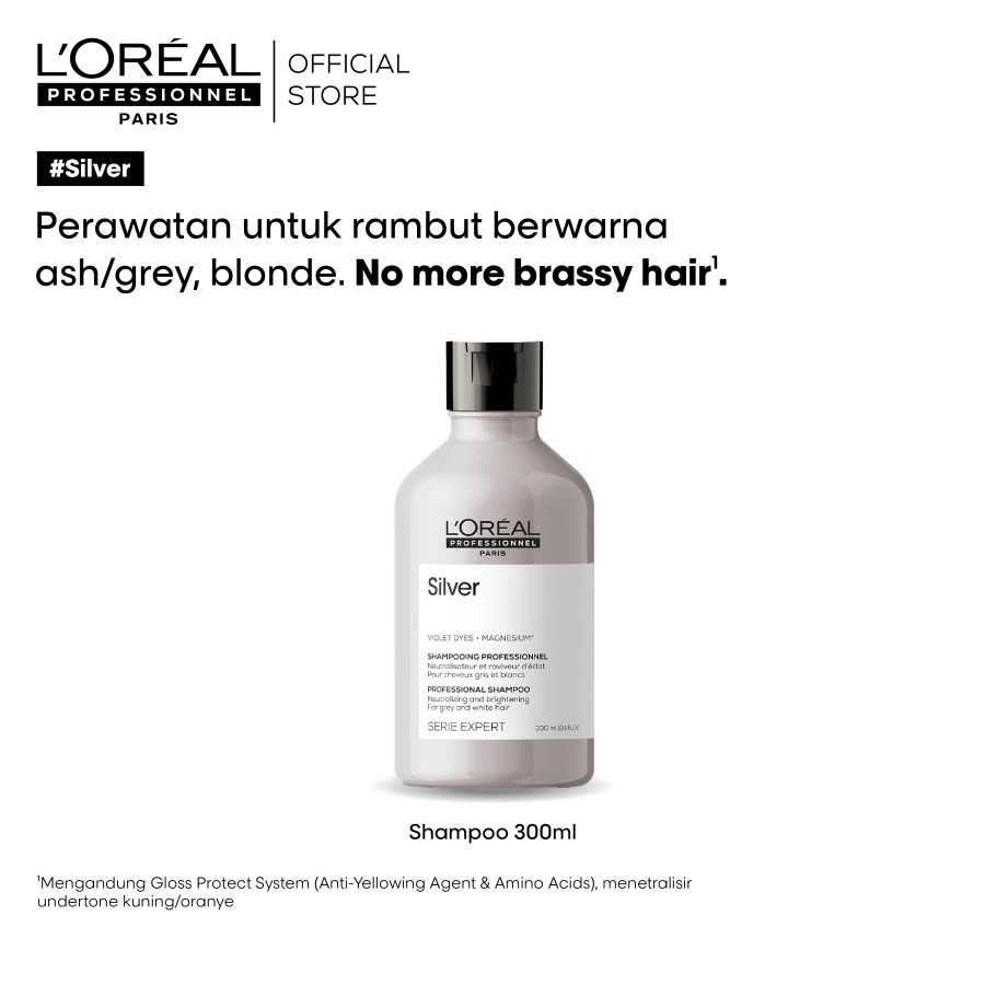 Jual Serie Expert Silver Shampoo 300 ml Untuk Rambut Diwarnai by L