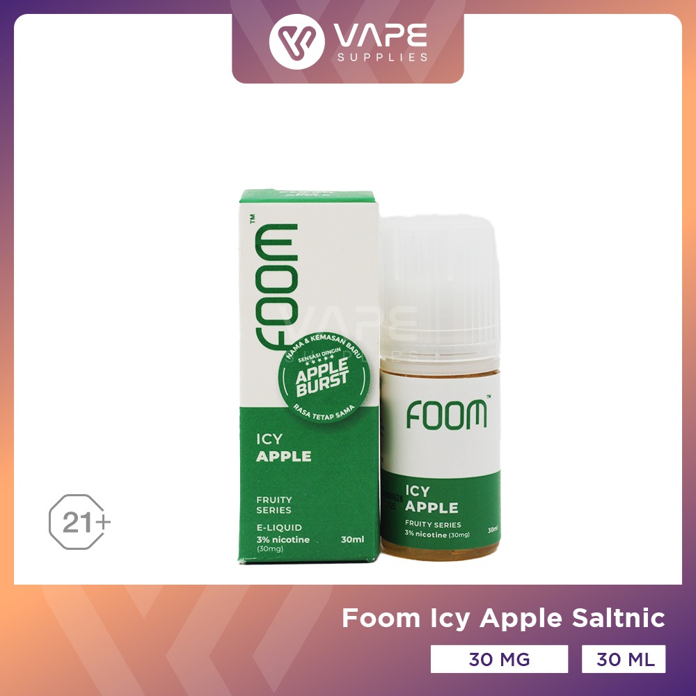 Jual Liquid Foom Apple Burst Salt Nic 30ML By Foom Lab X B Project Shopee Indonesia