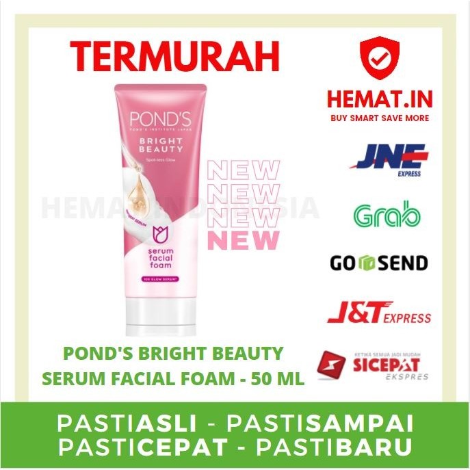 Jual KEMASAN BARU PONDS BRIGHT BEAUTY FACIAL FOAM BRIGHT BEAUTY FOAM ...