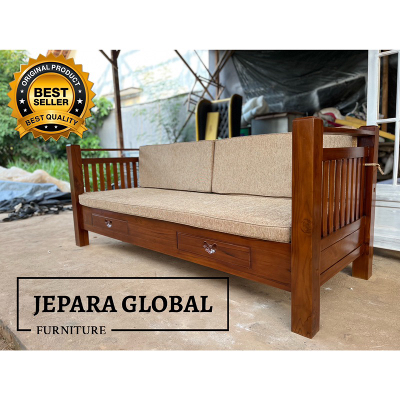 Jual Bangku Bale - bale Jati minimalis Jari ( bench Jati,kursi jati ...