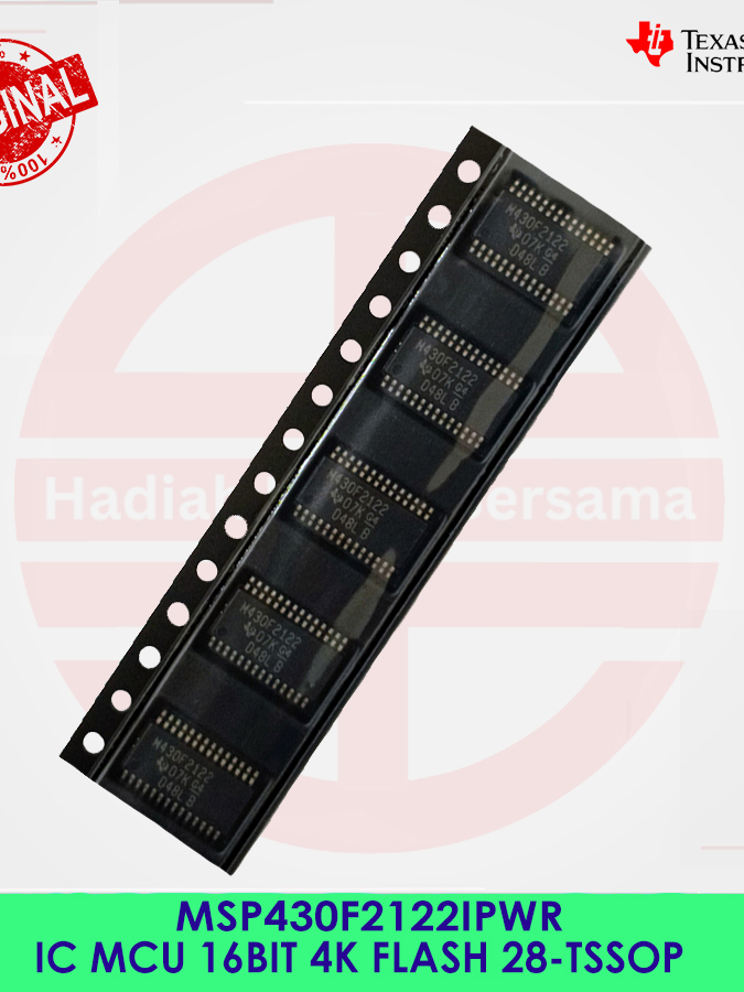 Jual MSP430F2122IPWR IC Ultra Low Power Microcontroller 16 BIT 4K Flash