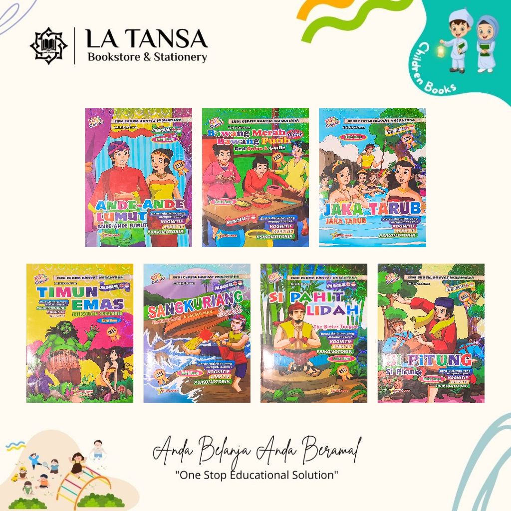 Jual BUKU CERITA ANAK SERI CERITA RAKYAT NUSANTARA EDISI BILINGUAL 2 ...