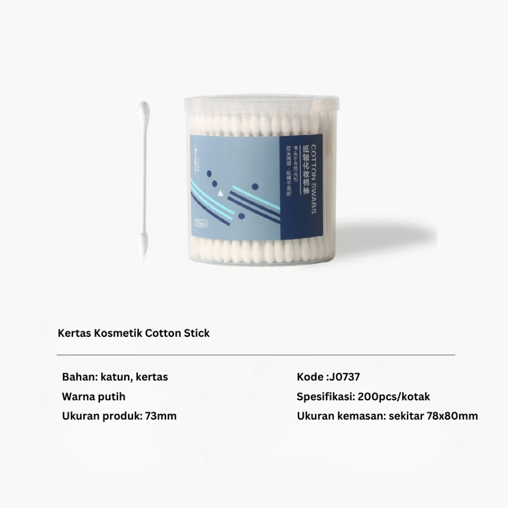 Jual Cotton Bud Cotton Stick Pembersih Kuping Kapas Telinga Isi 200 Pcs