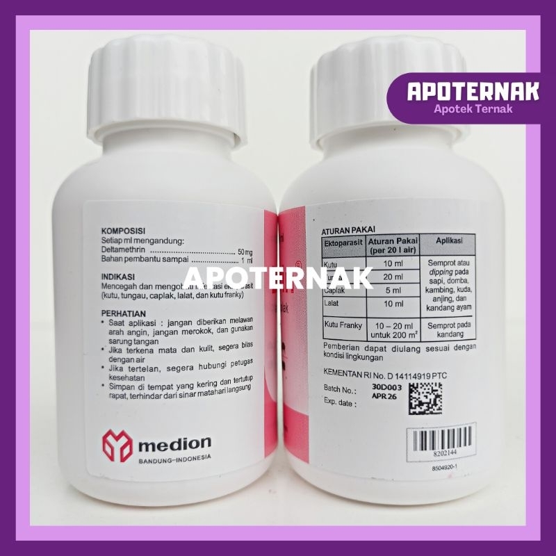 Jual DELATRIN 100 ml Medion | Obat Anti Kutu Caplak Lalat dan Tungau ...