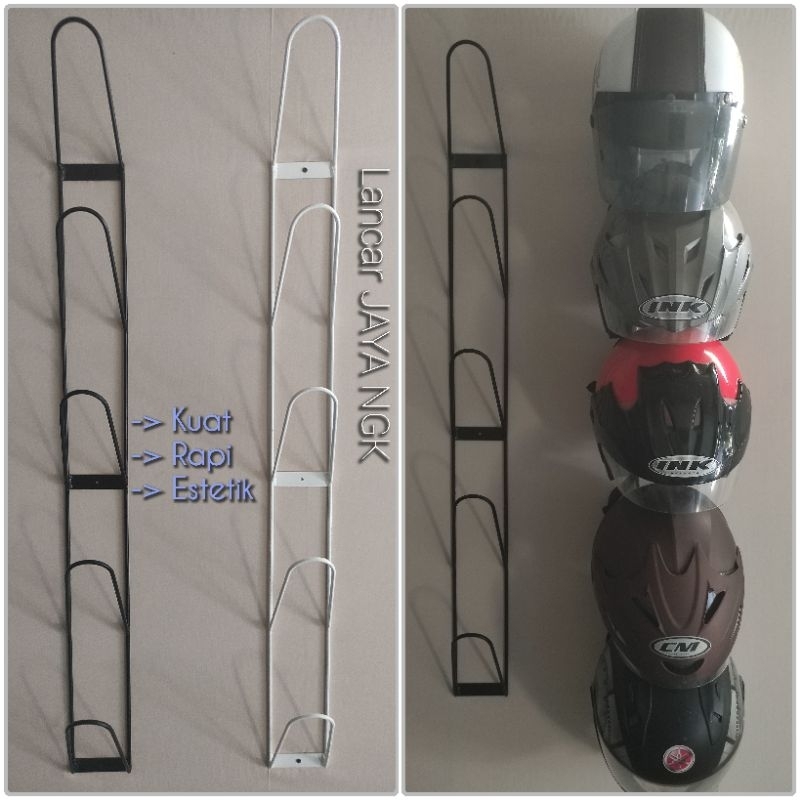 Jual Dekorasi Estetik Rak gantungan helm, helem / rak besi untuk helm ...