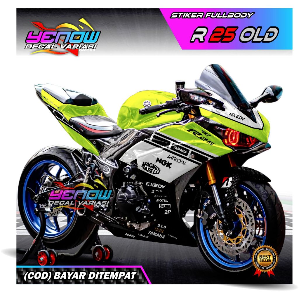 Jual Decal Stiker Motor Fullbody R25 Old Deseign Race GP | Shopee Indonesia