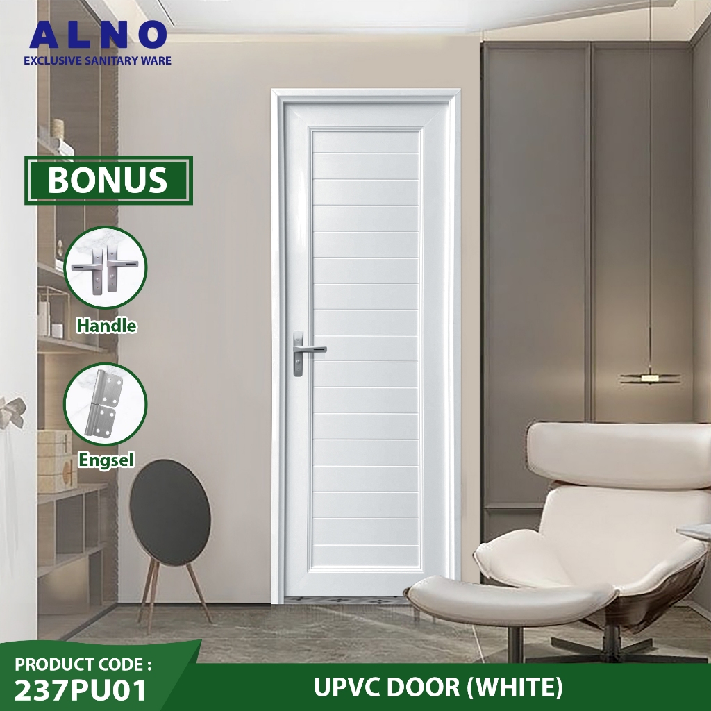 Pintu Kamar Mandi Alno Pintu Toilet UPVC Whte - 237PU01