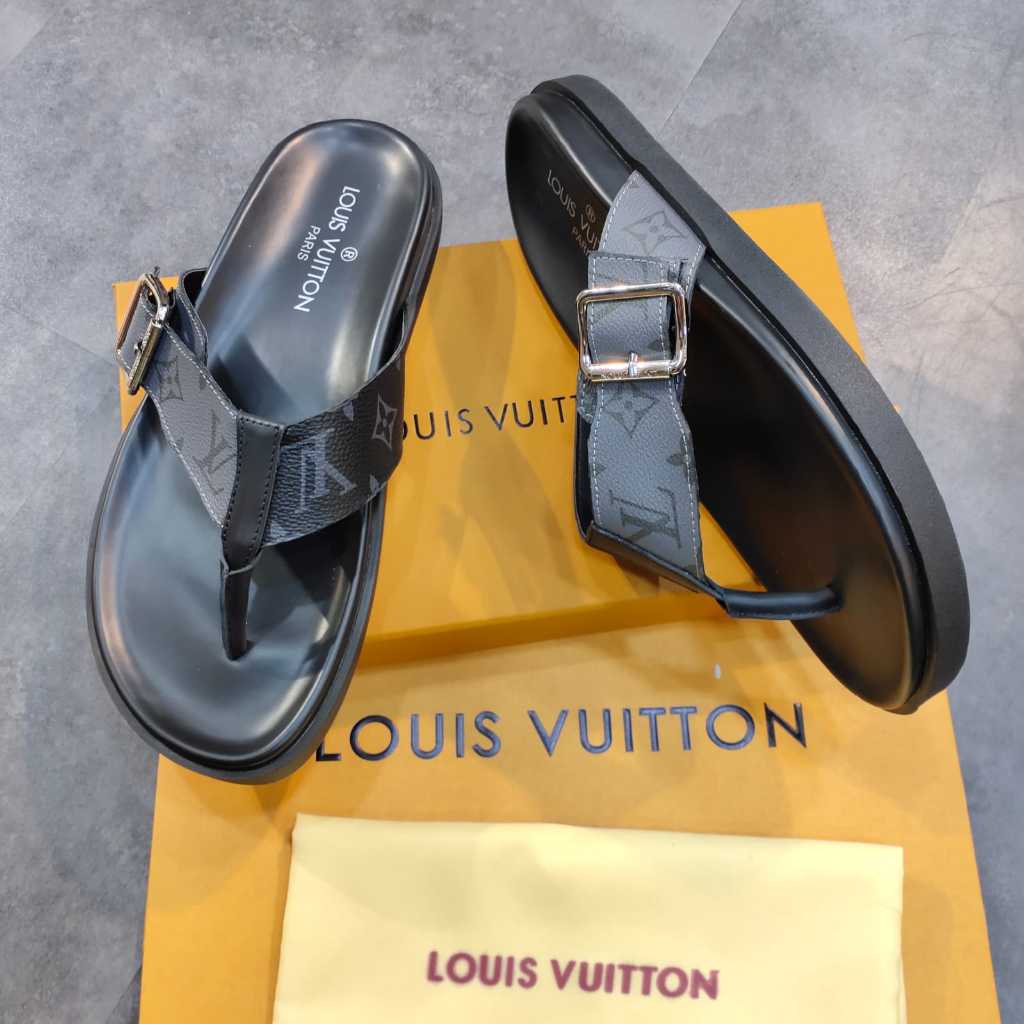 Jual SANDAL SLIP SLOP MIRROR QUALITY LOUIS VUITTON Shopee Indonesia
