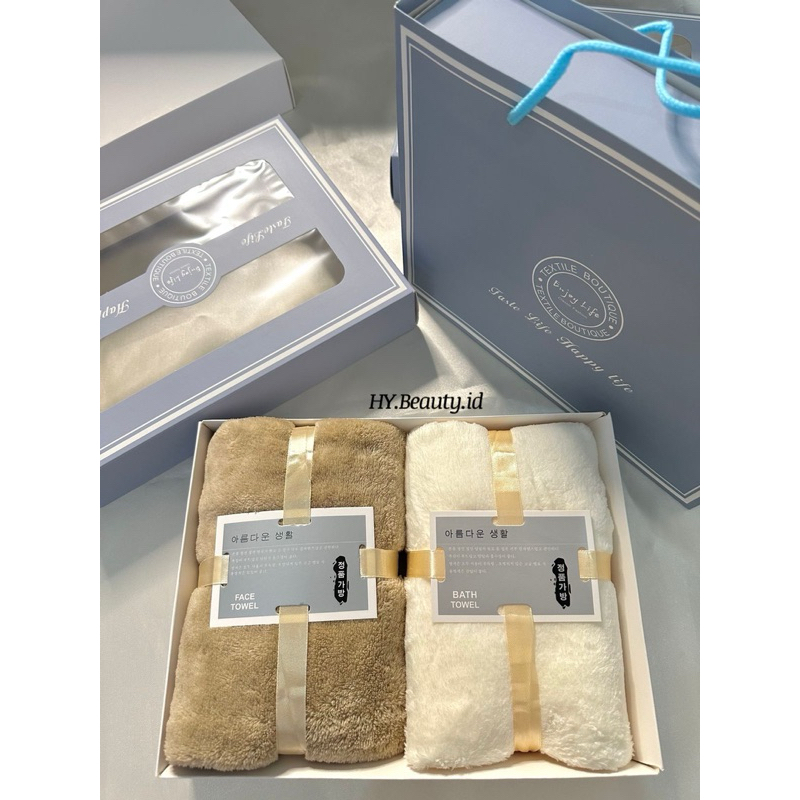 Jual [HY.Beauty.id] Handuk Kecil Premium 35x75cm Set 2in1 /Set Box ...