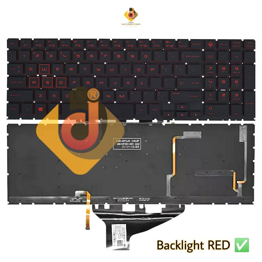 New For HP Omen 17-CB 17-CB0000tx 17-CB0010tx 17-CB0020 Keyboard US Red