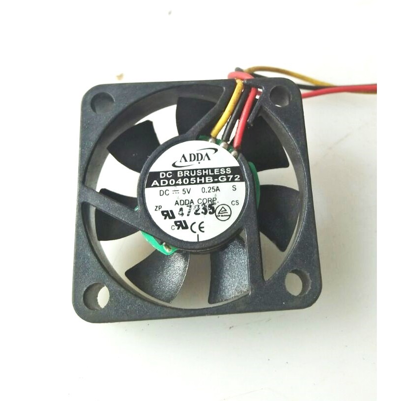 Jual Fan Dc Brushless Adda 5vdc 0..25A 4x4x1cm Rpm6000 Ball Bearing ...