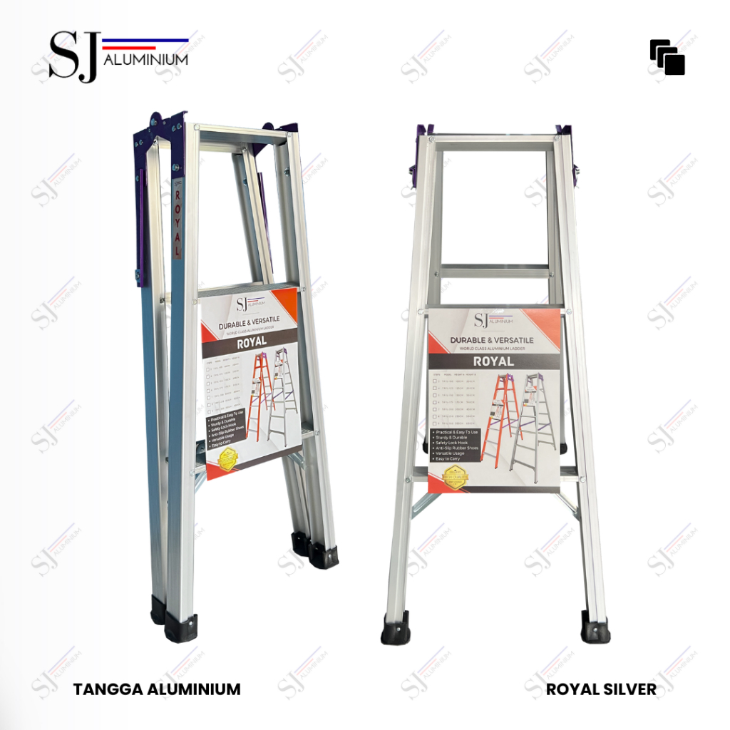 Jual ROYAL - Tangga Lipat Aluminium / Jumbo Ladder Multifungsi Tahan ...