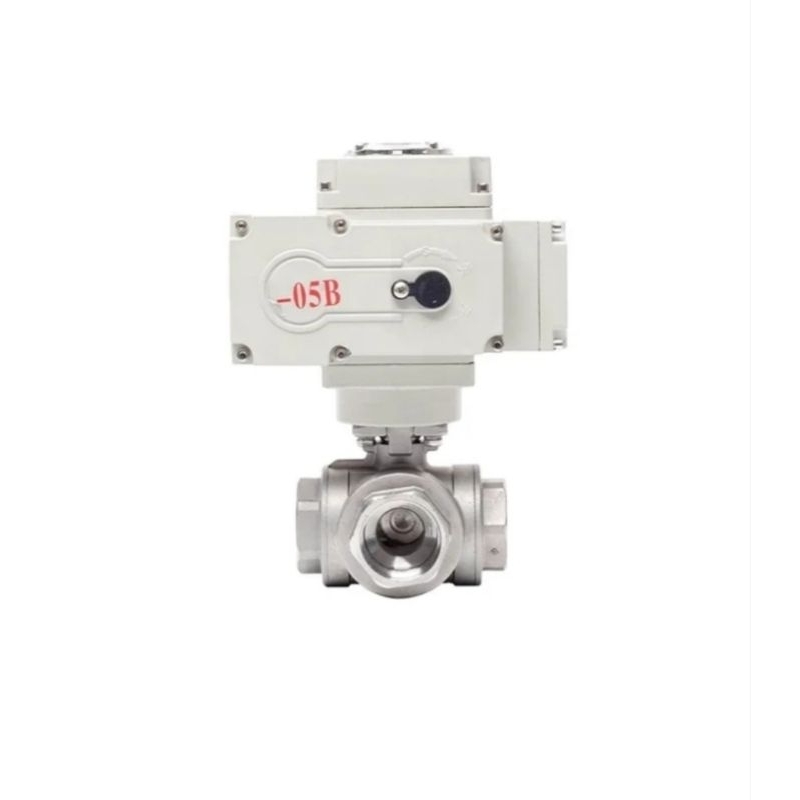 Jual Ball Valve 3 Way Stainless Motorized Actuator Electric 1 1/4"inch ...