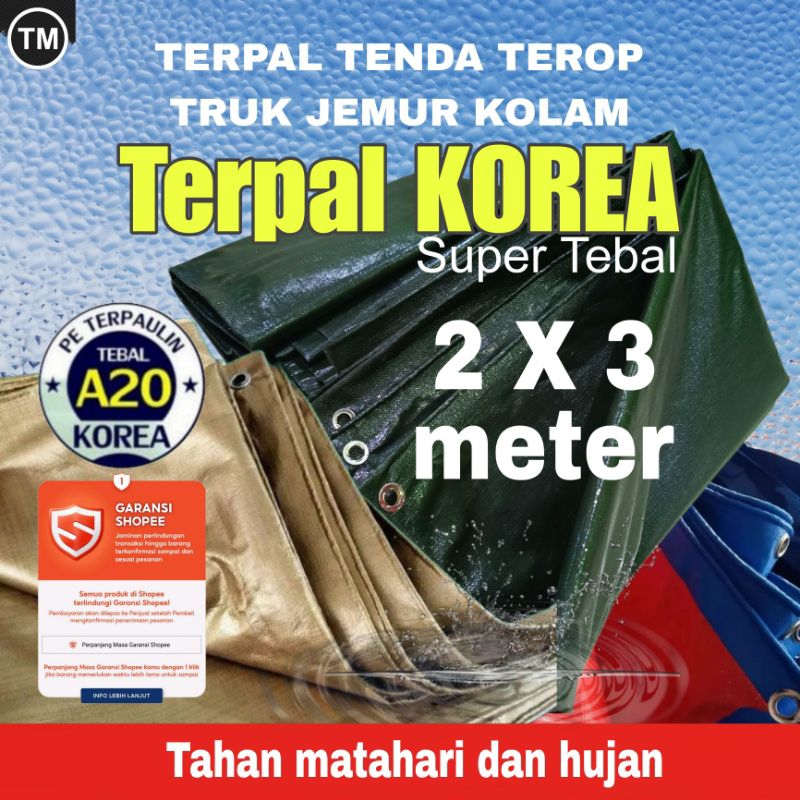 Jual Terpal A20 Korea ukuran 2x3 3x2 meter super paling tebal ...