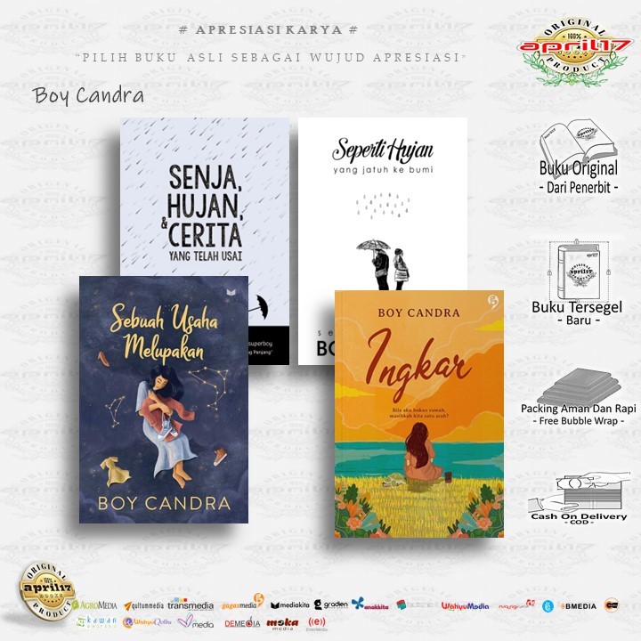 Jual Karya Boy Candra Ingkar Sebuah Usaha Melupakan Special 5 Tahun Seperti Hujan Yang 7689