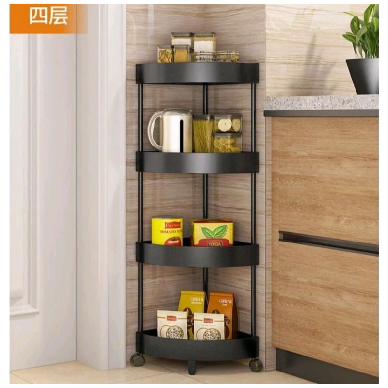 Jual Tiang besi rak troli sudut 4 susun tidak mudah pecah | Shopee ...