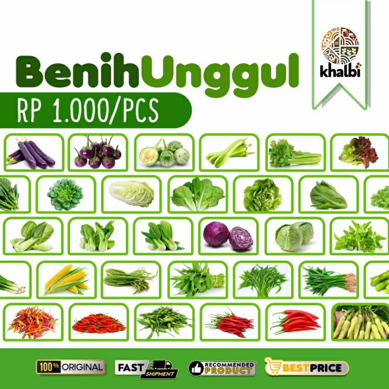 Jual Benih Seribu Benih Unggul Murah Sayuran Tanaman Buah Benih ...