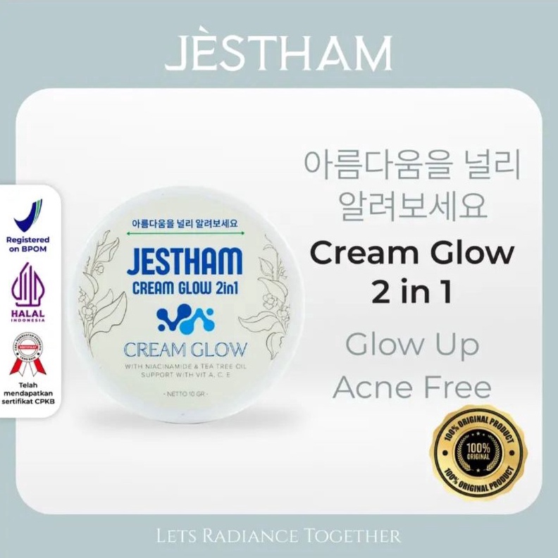 Jual Promo Jestham Cream Korea Glow 2in1 Shopee Indonesia