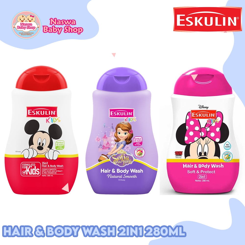 Jual Eskulin Kids Hair And Body Wash 280ml | Shopee Indonesia