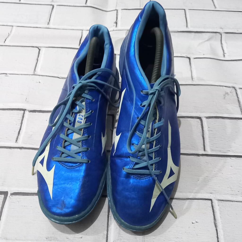 Sepatu Futsal Mizuno P1GD14650 Basara 003 Blue size 42 5