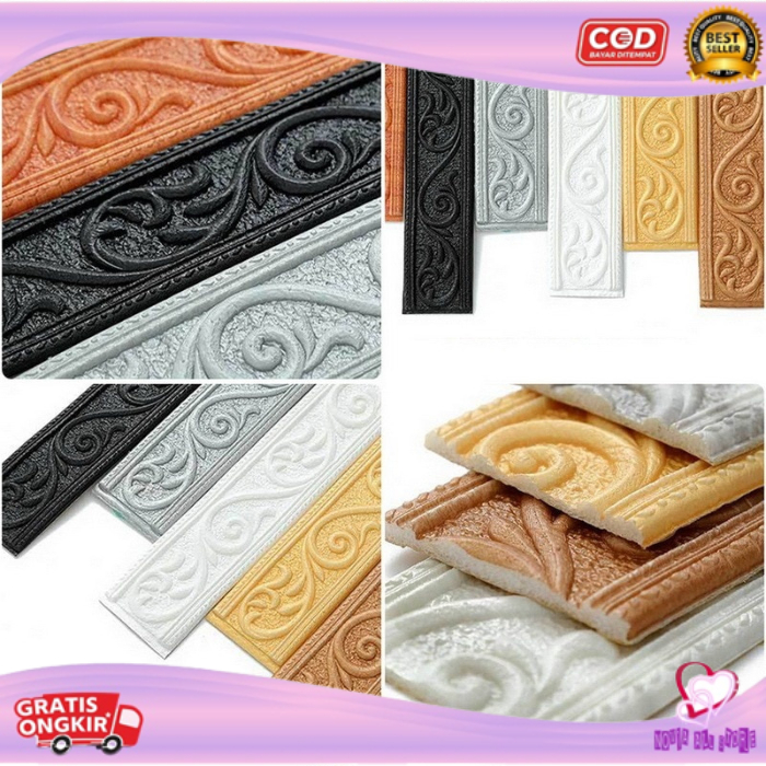 Jual BORDER LIST FOAM 3D Wall Frame List Border Foam Moulding 3D ...