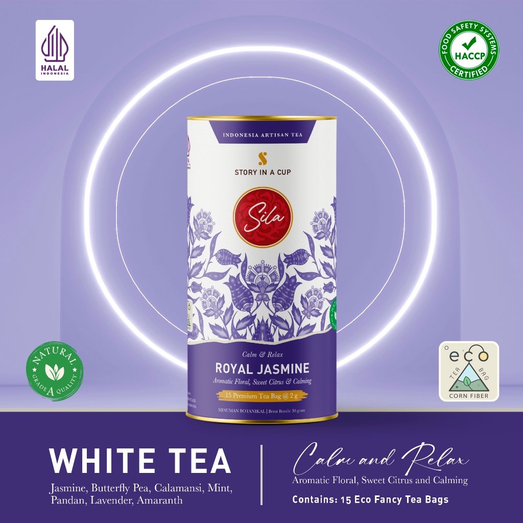 Jual Sila Artisan Tea - Royal Jasmine - Canister - Teh Premium - White ...