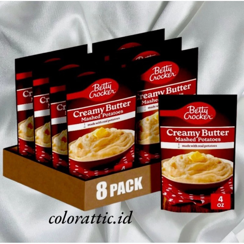 Jual BETTY CROCKER CREAMY BUTTER MASHED POTATOES 4 OZ PACKET - FROM USA ...