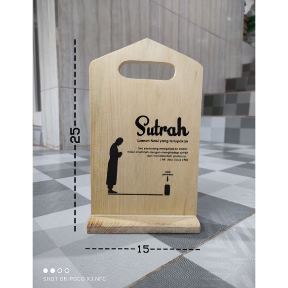 Jual ShareNow IdgFu Sutrah Sholat Sutroh Pembatas Shof Sholat 25x15cm ...