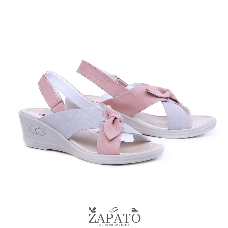 Sepatu Sandal Anak Perempuan Cewek Sendal High Heels Wedges Pesta Pink  Zapato Official