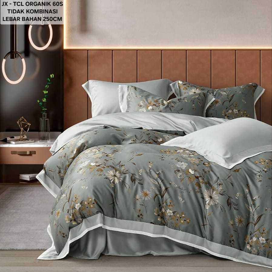 Jual Bedcover Set Sprei Sutra Organik 60S | Katun Sutra Halus | Sprei ...