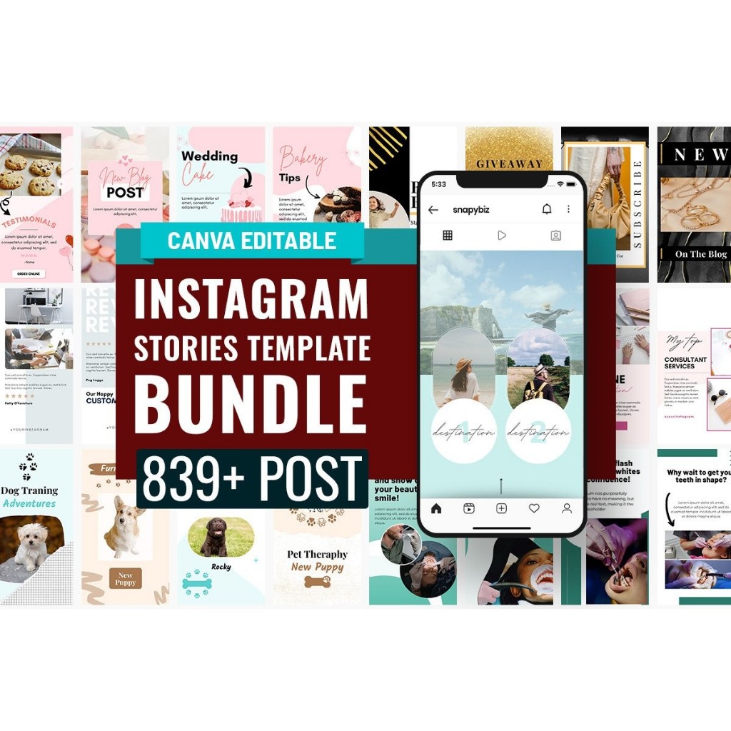 Jual Instagram Story Canva Template Bundle | Shopee Indonesia