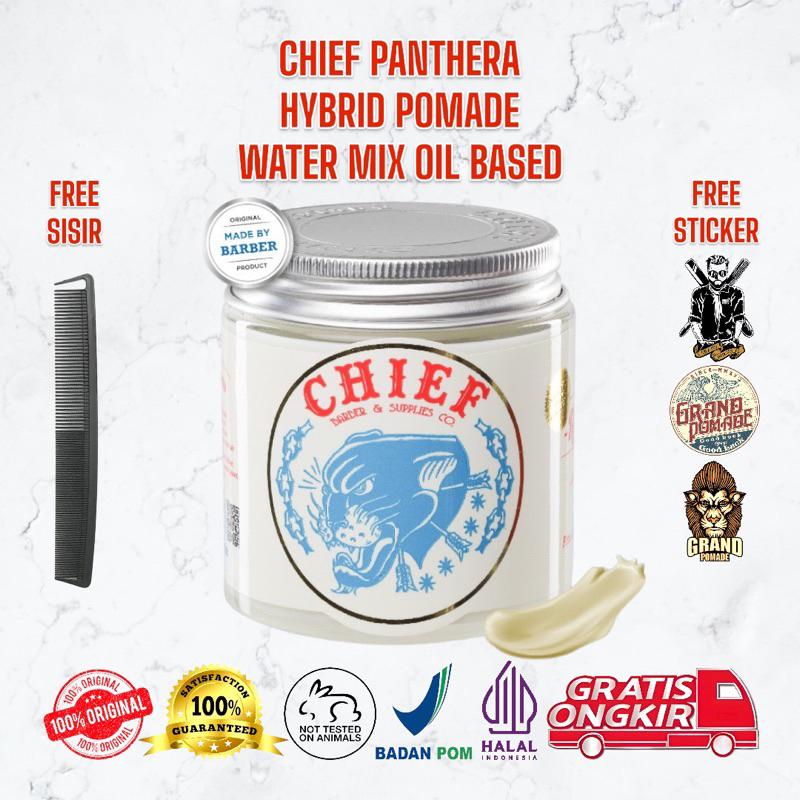 Jual CHIEF HYBRID POMADE WHITE / CHIEF WHITE HYBRID POMADE (GRATIS ...