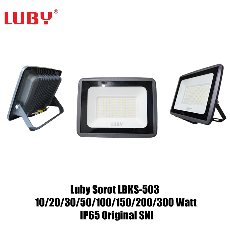 Jual Luby Flood Light LBKS-503 IP65 10/20/30/50/100/150/200/300 Watt