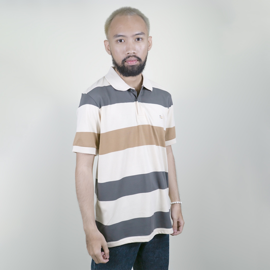 Jual WALRUS KAOS POLO SALUR LATTE GREY T12349Y Shopee Indonesia