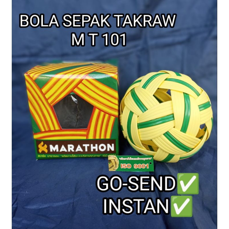 Jual BOLA SEPAK TAKRAW MARATHON MT 101 TAKRAU BALL FIBER ORIGINAL ...