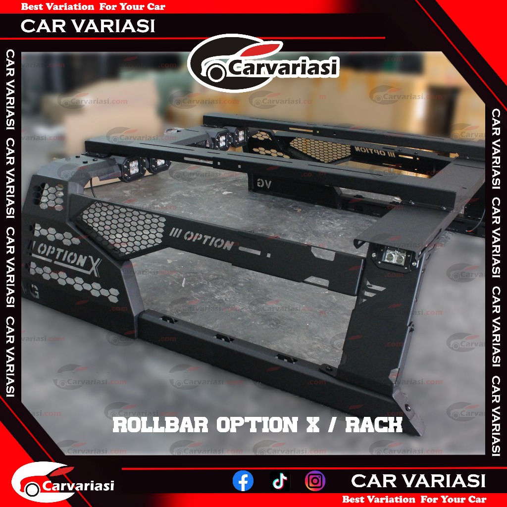 Jual roll bar/ rollbar option x ford Ranger / triton / hilux revo ...