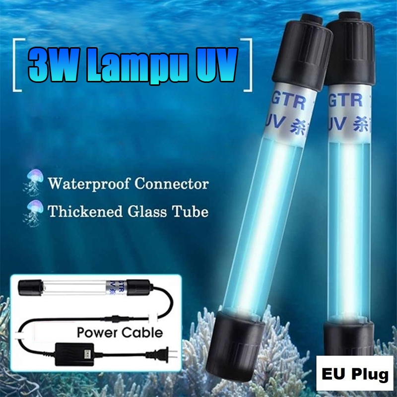 Jual 3w Lampu Uv Aquarium Tangki Ikan Uv Sterilisasi Lampu Ultraviolet