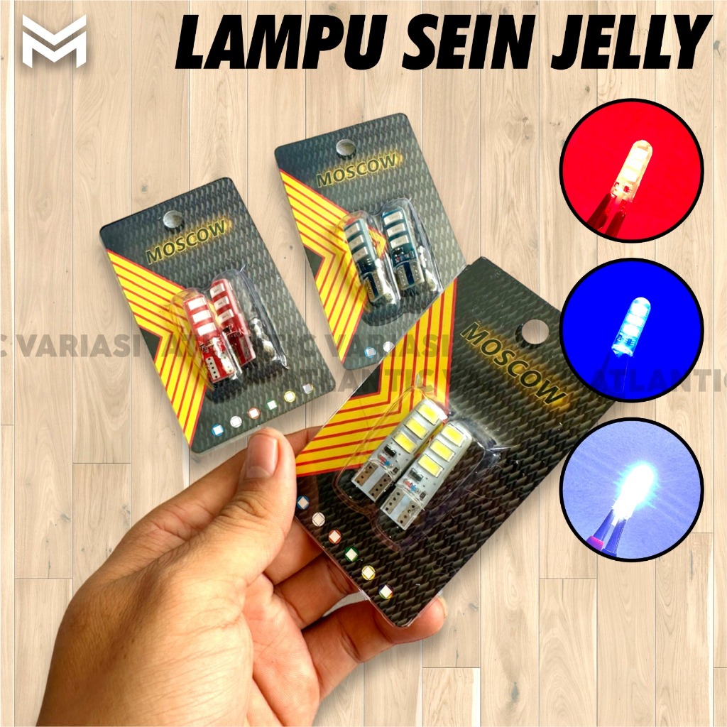 Jual Lampu Sen Sein Senja Mata Led T Jelly Jellyfish Set Biji Led Lampu Plat Motor Sen