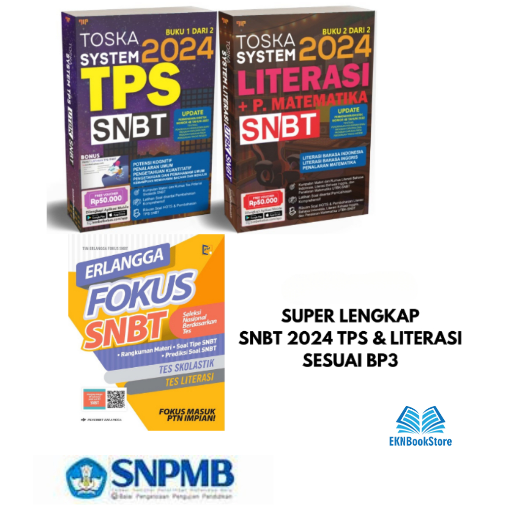 Jual PAKET 3 BUKU SUPER LENGKAP UTBK SNBT 2024 : TPS & LITERASI ...