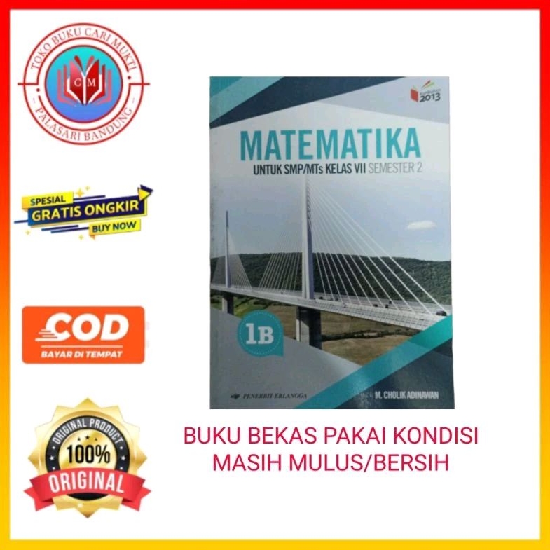 Jual Erlangga Buku Matematika Untuk SMP/MTS Kelas 7B Kurikulum 2013 ...