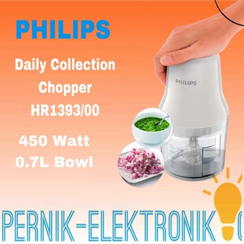 Jual PHILIPS HR1393/00 Daily Collection Chopper - White | Shopee Indonesia