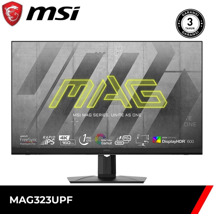 Jual MSI MAG323UPF 32 Inch Gaming Monitor UHD 4K IPS 160Hz 1ms
