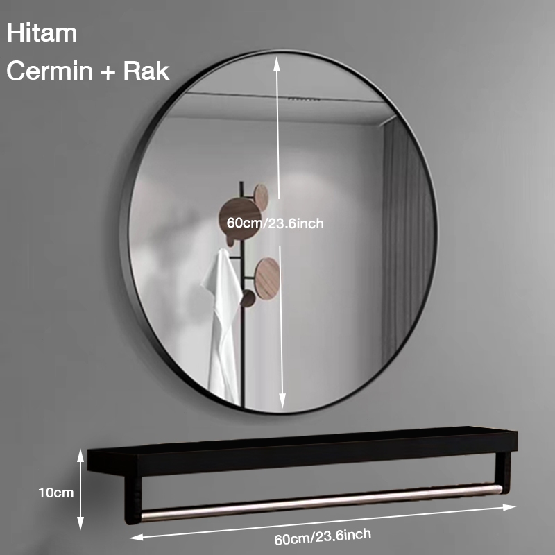 Jual Cermin kamar mandi / Cermin Bulat /Cermin Gantung Dinding /Cermin