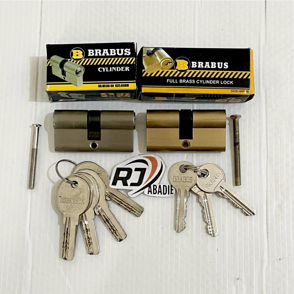 Jual Cylinder Silinder Kunci Pintu Rumah Kuningan Brabus Gold Shopee