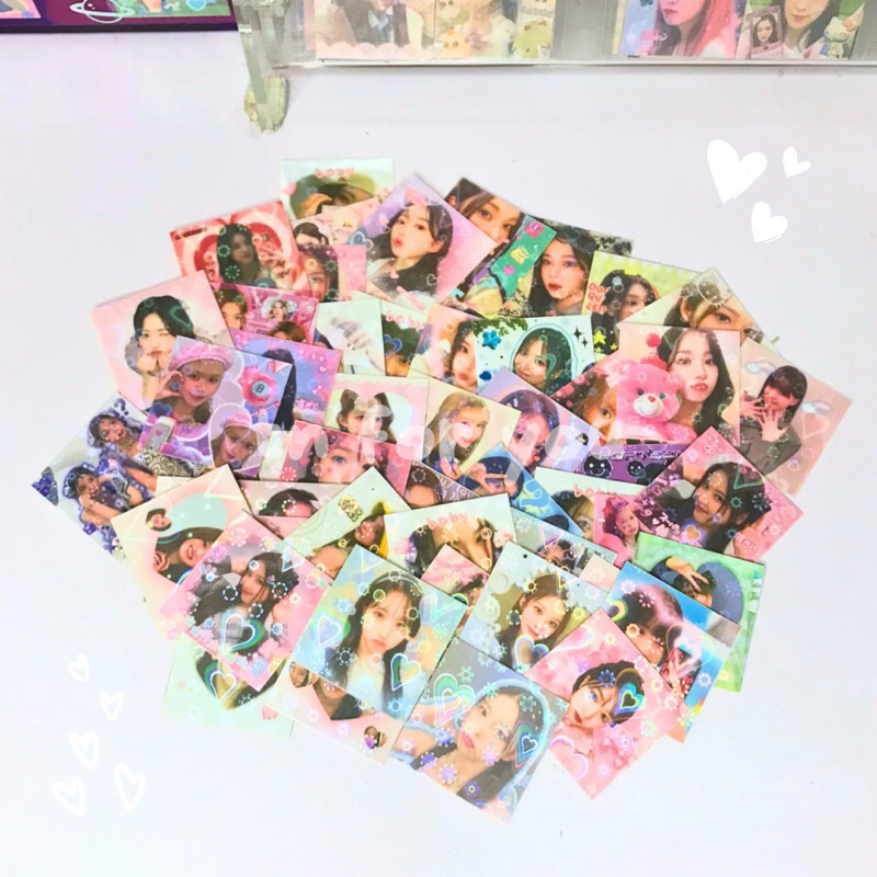 Jual HOLOGRAM Mail Sticker Deco Kpop Freebies Sellkor Cute Face Sticker ...